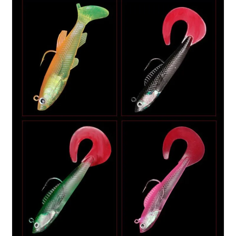10 Pcs Lure Baits with T-tail  - đánh giá và giá Fishing Equipment Online