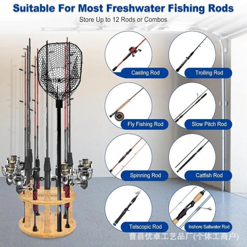 Round Solid Wood Fishing Rod S - đánh giá và giá Fishing Equipment Rod