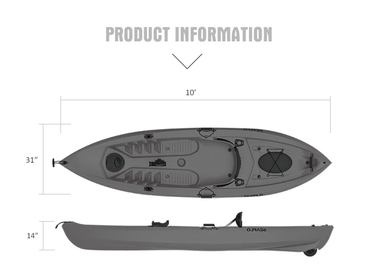 10ft 1 Person HDPE Plastic Boa - đánh giá và giá Fishing Equipment Rod